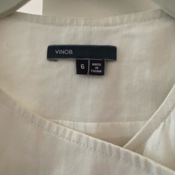 Vince White Cotton/Linen/Leather Jacket | 6 - Picture 3 of 6